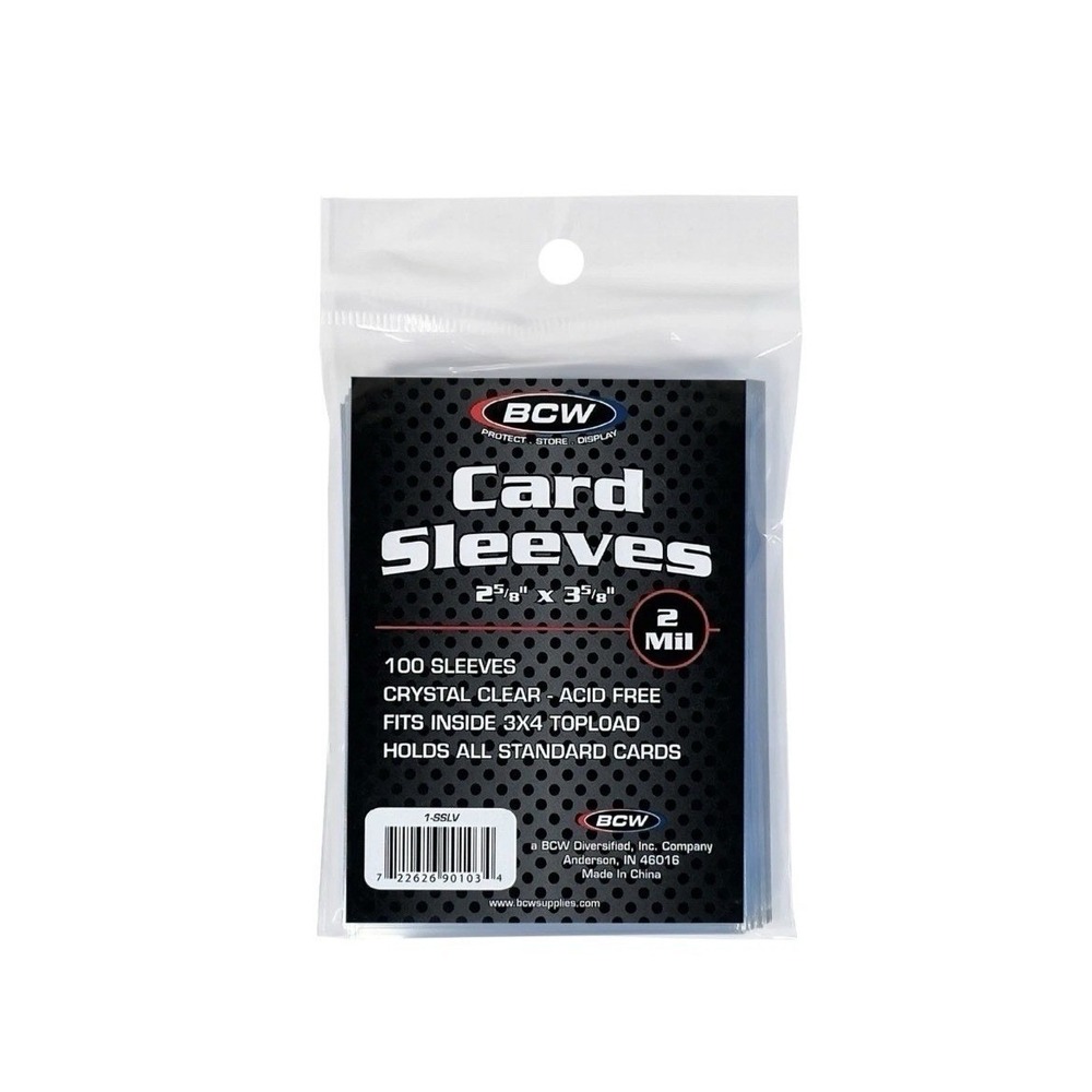 100 Packs (10000 sleeves total) NWT Penny Card Sleeves BCW -